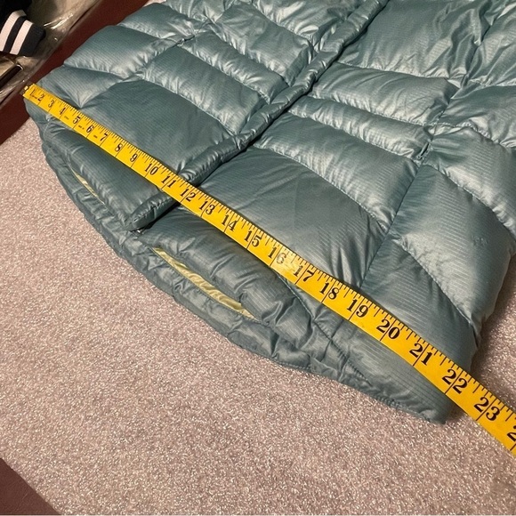 Eddie Bauer Premium Goose Down Quilted Puffer Vest Women's L Blue Green Mint - Picture 10 of 10